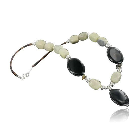 Certified Authentic Navajo .925 Sterling Silver Natural Turquoise Black Onyx Agate Native American Necklace 390688929183 Certified Authentic Navajo .925 Sterling Silver Natural Turquoise Black Onyx Agate Native American Necklace 390688929183