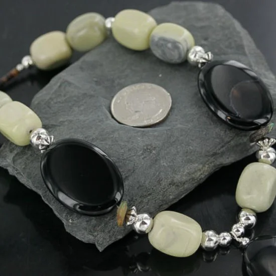 Certified Authentic Navajo .925 Sterling Silver Natural Turquoise Black Onyx Agate Native American Necklace 390688929183 Certified Authentic Navajo .925 Sterling Silver Natural Turquoise Black Onyx Agate Native American Necklace 390688929183