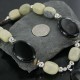 Certified Authentic Navajo .925 Sterling Silver Natural Turquoise Black Onyx Agate Native American Necklace 390688929183