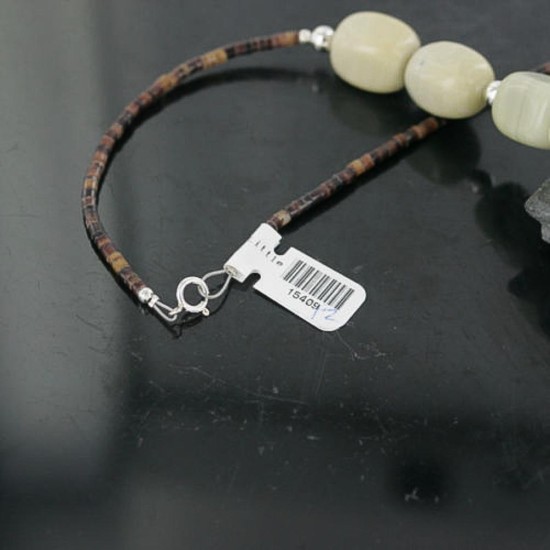 Certified Authentic Navajo .925 Sterling Silver Natural Turquoise Black Onyx Agate Native American Necklace 390688929183 Certified Authentic Navajo .925 Sterling Silver Natural Turquoise Black Onyx Agate Native American Necklace 390688929183