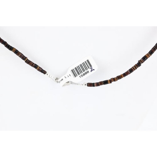Certified Authentic Navajo .925 Sterling Silver Natural Turquoise Carnelian Native American Necklace 15888-2 Certified Authentic Navajo .925 Sterling Silver Natural Turquoise Carnelian Native American Necklace 15888-2