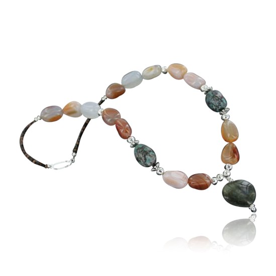Certified Authentic Navajo .925 Sterling Silver Natural Turquoise Carnelian Native American Necklace 370914147889 Certified Authentic Navajo .925 Sterling Silver Natural Turquoise Carnelian Native American Necklace 370914147889