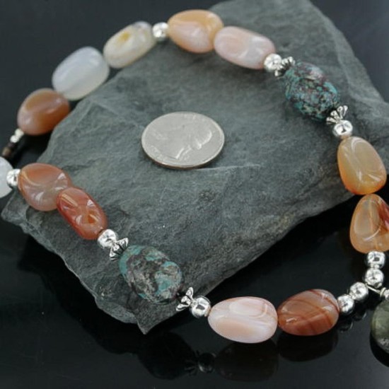 Certified Authentic Navajo .925 Sterling Silver Natural Turquoise Carnelian Native American Necklace 370914147889 Certified Authentic Navajo .925 Sterling Silver Natural Turquoise Carnelian Native American Necklace 370914147889