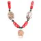 Certified Authentic Navajo .925 Sterling Silver Natural Turquoise CORAL 9 Native American Necklace 371024333338