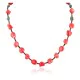 Certified Authentic Navajo .925 Sterling Silver Natural Turquoise Coral Heishi Native American Necklace 25229-3