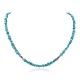 Certified Authentic Navajo .925 Sterling Silver Natural Turquoise Coral Native American Necklace 15771-81