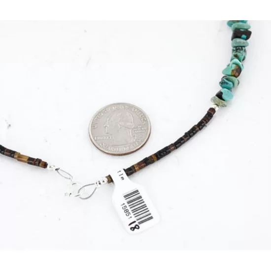 Certified Authentic Navajo .925 Sterling Silver Natural Turquoise Coral Native American Necklace 371051152666 Certified Authentic Navajo .925 Sterling Silver Natural Turquoise Coral Native American Necklace 371051152666