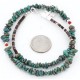 Certified Authentic Navajo .925 Sterling Silver Natural Turquoise Coral Native American Necklace 390848457306