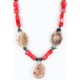 Certified Authentic Navajo .925 Sterling Silver Natural Turquoise CORAL Native American Necklace 750117-3 Certified Authentic Navajo .925 Sterling Silver Natural Turquoise CORAL Native American Necklace 750117-3