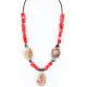 Certified Authentic Navajo .925 Sterling Silver Natural Turquoise CORAL Native American Necklace 750117-3 Certified Authentic Navajo .925 Sterling Silver Natural Turquoise CORAL Native American Necklace 750117-3