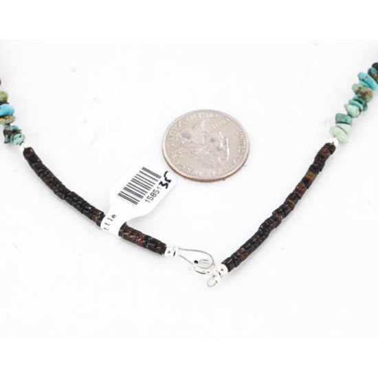Certified Authentic Navajo .925 Sterling Silver Natural Turquoise Gold Stone Native American Necklace 390829376983 Certified Authentic Navajo .925 Sterling Silver Natural Turquoise Gold Stone Native American Necklace 390829376983