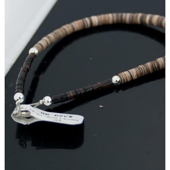 Certified Authentic Navajo .925 Sterling Silver Natural Turquoise Graduated Heishi Native American Necklace 370830288374 Certified Authentic Navajo .925 Sterling Silver Natural Turquoise Graduated Heishi Native American Necklace 370830288374