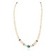 Certified Authentic Navajo .925 Sterling Silver Natural Turquoise Graduated Melon Shell Native American Necklace 14905-4 Certified Authentic Navajo .925 Sterling Silver Natural Turquoise Graduated Melon Shell Native American Necklace 14905-4