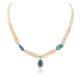 Certified Authentic Navajo .925 Sterling Silver Natural Turquoise Graduated Melon Shell Native American Necklace 15213-337