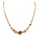 Certified Authentic Navajo .925 Sterling Silver Natural Turquoise Graduated Spiny Oyster Native American Necklace 17059