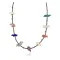 Certified Authentic Navajo .925 Sterling Silver Natural Turquoise Heishi Multicolor Stones Native American Necklace 16084-1