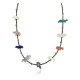Certified Authentic Navajo .925 Sterling Silver Natural Turquoise Heishi Multicolor Stones Native American Necklace 16084-1 Certified Authentic Navajo .925 Sterling Silver Natural Turquoise Heishi Multicolor Stones Native American Necklace 16084-1