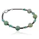 Certified Authentic Navajo .925 Sterling Silver Natural Turquoise Jade Native American Bracelet 370976755944