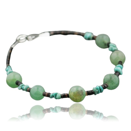 Certified Authentic Navajo .925 Sterling Silver Natural Turquoise Jade Native American Link Bracelet 390733565386 Certified Authentic Navajo .925 Sterling Silver Natural Turquoise Jade Native American Link Bracelet 390733565386