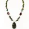 Certified Authentic Navajo .925 Sterling Silver Natural Turquoise Jade Native American Necklace 15215-38 Certified Authentic Navajo .925 Sterling Silver Natural Turquoise Jade Native American Necklace 15215-38