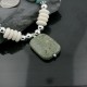 Certified Authentic Navajo .925 Sterling Silver Natural Turquoise Jasper Agate Disk Native American Necklace 15215-23