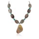 Certified Authentic Navajo .925 Sterling Silver Natural Turquoise Jasper Agate Hematite Native American Necklace 15800-29