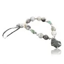 Certified Authentic Navajo .925 Sterling Silver Natural Turquoise Jasper Agate Native American Necklace 752100-20
