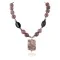 Certified Authentic Navajo .925 Sterling Silver Natural Turquoise Jasper Charoite and Black Onyx Native American Necklace 15213-32