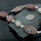 Certified Authentic Navajo .925 Sterling Silver Natural Turquoise Jasper Native American Necklace 15632-45 Certified Authentic Navajo .925 Sterling Silver Natural Turquoise Jasper Native American Necklace 15632-45