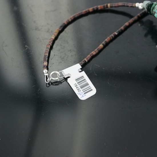 Certified Authentic Navajo .925 Sterling Silver Natural Turquoise Jasper Native American Necklace 370902838096 Certified Authentic Navajo .925 Sterling Silver Natural Turquoise Jasper Native American Necklace 370902838096