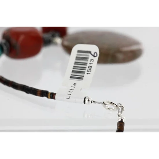 Certified Authentic Navajo .925 Sterling Silver Natural Turquoise Jasper Native American Necklace 370990606239 Certified Authentic Navajo .925 Sterling Silver Natural Turquoise Jasper Native American Necklace 370990606239