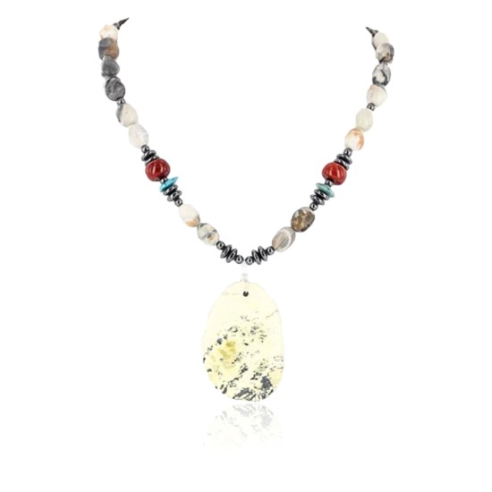 Certified Authentic Navajo .925 Sterling Silver Natural Turquoise Jasper Native American Necklace 390827530155 Certified Authentic Navajo .925 Sterling Silver Natural Turquoise Jasper Native American Necklace 390827530155