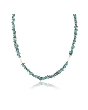 Certified Authentic Navajo .925 Sterling Silver Natural Turquoise Jasper Native American Necklace 390828663034