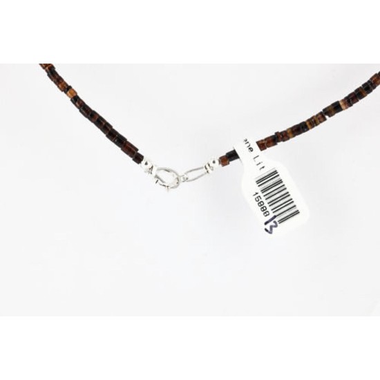 Certified Authentic Navajo .925 Sterling Silver Natural Turquoise Jasper Native American Necklace 391106079715 Certified Authentic Navajo .925 Sterling Silver Natural Turquoise Jasper Native American Necklace 391106079715