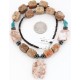 Navajo .925 Sterling Silver Natural Turquoise Jasper Native American Necklace 750122-3 Navajo .925 Sterling Silver Natural Turquoise Jasper Native American Necklace 750122-3