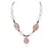 Certified Authentic Navajo .925 Sterling Silver Natural Turquoise Jasper Pink Quartz Hematite Native American Necklace 16091-2