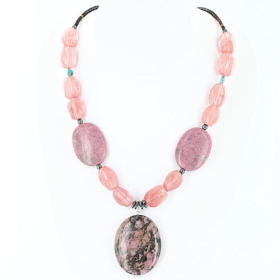 Certified Authentic Navajo .925 Sterling Silver Natural Turquoise Jasper Quartz Native American Necklace 15310-5 Certified Authentic Navajo .925 Sterling Silver Natural Turquoise Jasper Quartz Native American Necklace 15310-5