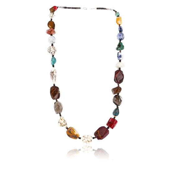 Certified Authentic Navajo .925 Sterling Silver Natural Turquoise MULICOLOR Native American Necklace 371005042775 Certified Authentic Navajo .925 Sterling Silver Natural Turquoise MULICOLOR Native American Necklace 371005042775