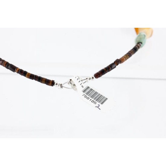 Certified Authentic Navajo .925 Sterling Silver Natural Turquoise MULICOLOR Native American Necklace 371005042775 Certified Authentic Navajo .925 Sterling Silver Natural Turquoise MULICOLOR Native American Necklace 371005042775