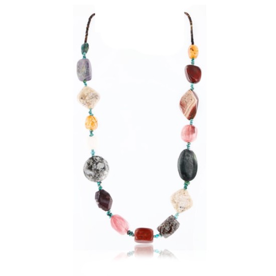 Certified Authentic Navajo .925 Sterling Silver Natural Turquoise Multicolor Native American Necklace 371006720137 Certified Authentic Navajo .925 Sterling Silver Natural Turquoise Multicolor Native American Necklace 371006720137