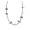 Certified Authentic Navajo .925 Sterling Silver Natural Turquoise Multicolor Stones Heishi Native American Necklace 16084-2