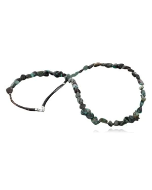 Certified Authentic Navajo .925 Sterling Silver Natural Turquoise Native American Necklace 15797-1 Certified Authentic Navajo .925 Sterling Silver Natural Turquoise Native American Necklace 15797-1