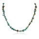 Certified Authentic Navajo .925 Sterling Silver Natural Turquoise Native American Necklace 18194