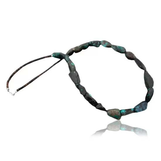 Certified Authentic Navajo .925 Sterling Silver Natural Turquoise Native American Necklace 370874631217 Certified Authentic Navajo .925 Sterling Silver Natural Turquoise Native American Necklace 370874631217