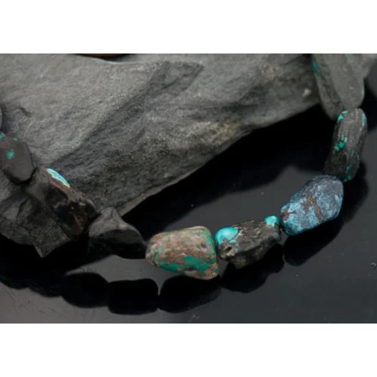 Certified Authentic Navajo .925 Sterling Silver Natural Turquoise Native American Necklace 370874631217 Certified Authentic Navajo .925 Sterling Silver Natural Turquoise Native American Necklace 370874631217