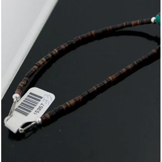 Certified Authentic Navajo .925 Sterling Silver Natural Turquoise Native American Necklace 370874631217 Certified Authentic Navajo .925 Sterling Silver Natural Turquoise Native American Necklace 370874631217