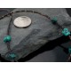 Certified Authentic Navajo .925 Sterling Silver Natural Turquoise Native American Necklace 390642566530