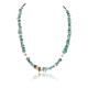 Certified Authentic Navajo .925 Sterling Silver Natural Turquoise Native American Necklace 390828695060