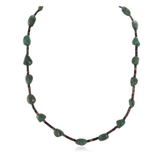 Certified Authentic Navajo .925 Sterling Silver Natural Turquoise Native American Necklace 750210 Certified Authentic Navajo .925 Sterling Silver Natural Turquoise Native American Necklace 750210