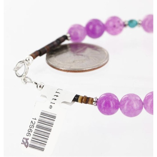 Certified Authentic Navajo .925 Sterling Silver Natural Turquoise Purple Agate Native American Bracelet 370989751703 Certified Authentic Navajo .925 Sterling Silver Natural Turquoise Purple Agate Native American Bracelet 370989751703